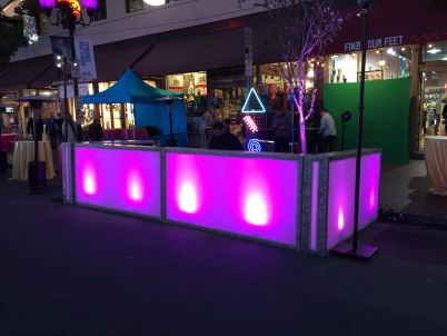 lighted illuminated glow bars
